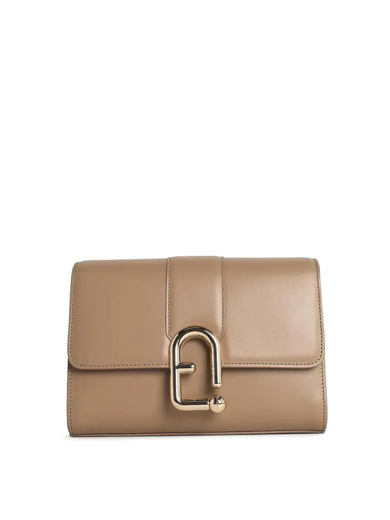 Borsa a traversa in pelle urbana s beige