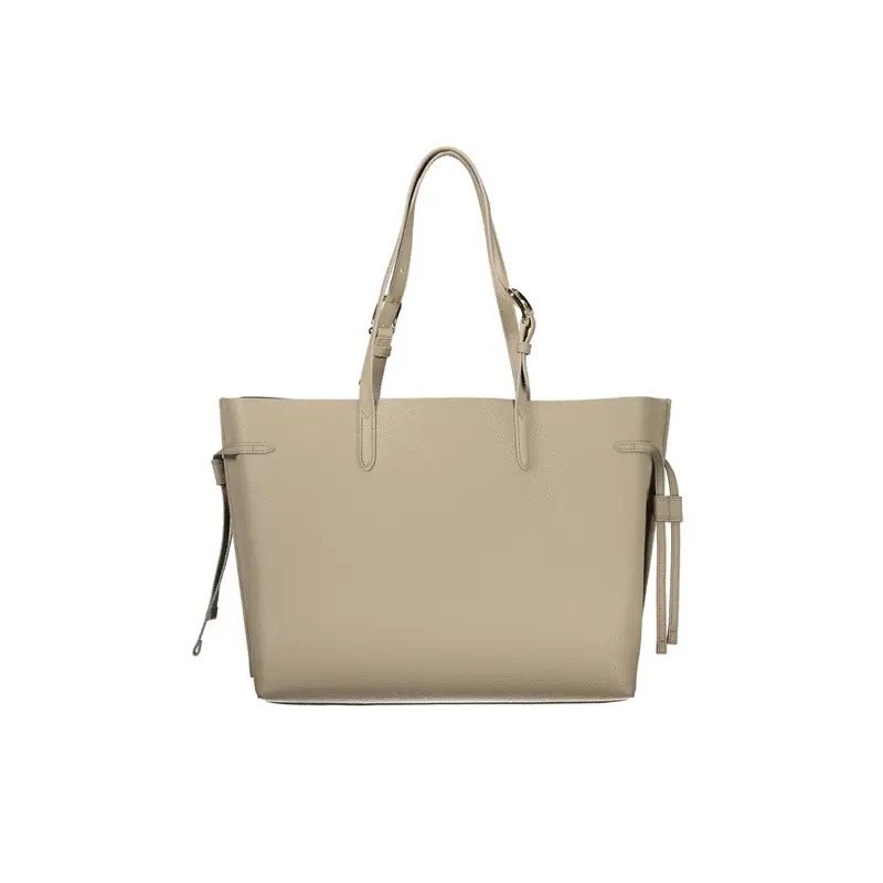 Borsa Donna Beige Spalla Pelle Ava Logo miniatura 2