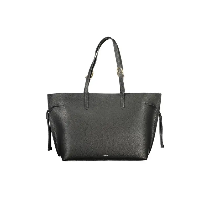 Borsa Donna Nera Spalla Pelle Ava Tote Logo Nero