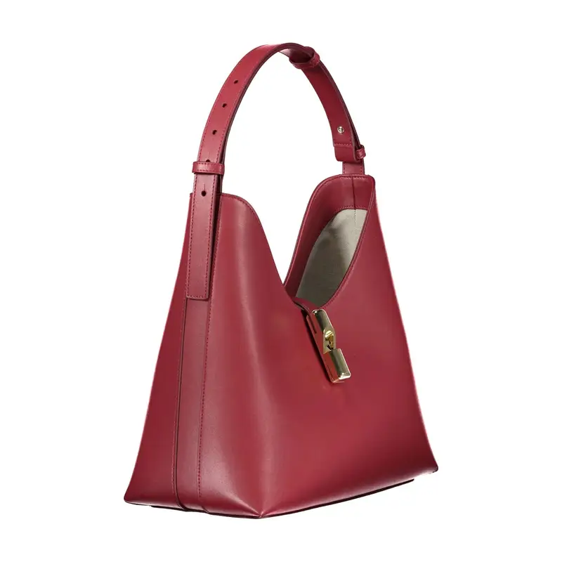 Borsa Donna Rossa Spalla Pelle Goccia Logo Rosso miniatura 3