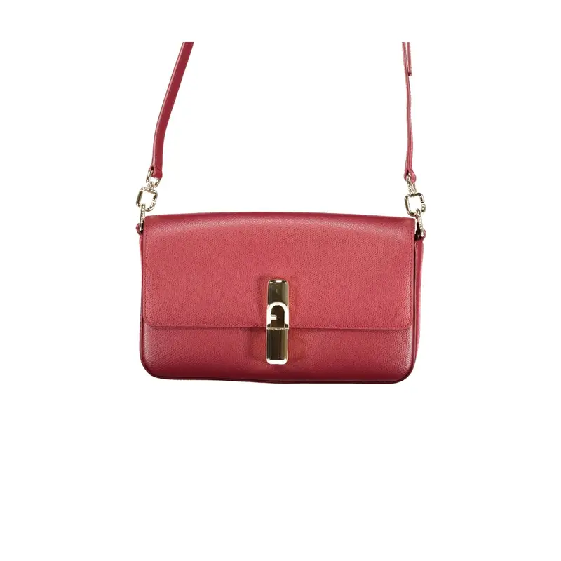 Borsa Donna Rossa Tracolla Pelle Iride Logo Rosso