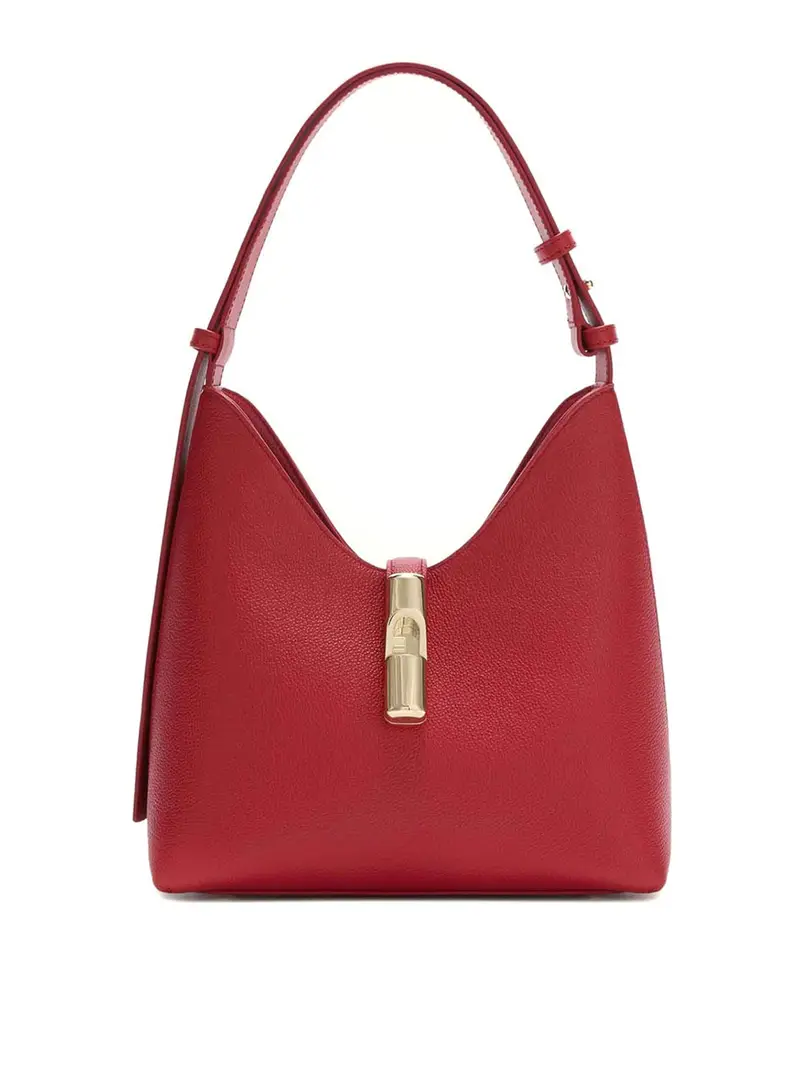 Borsa Hobo Goccia S In Pelle Colore Rosso