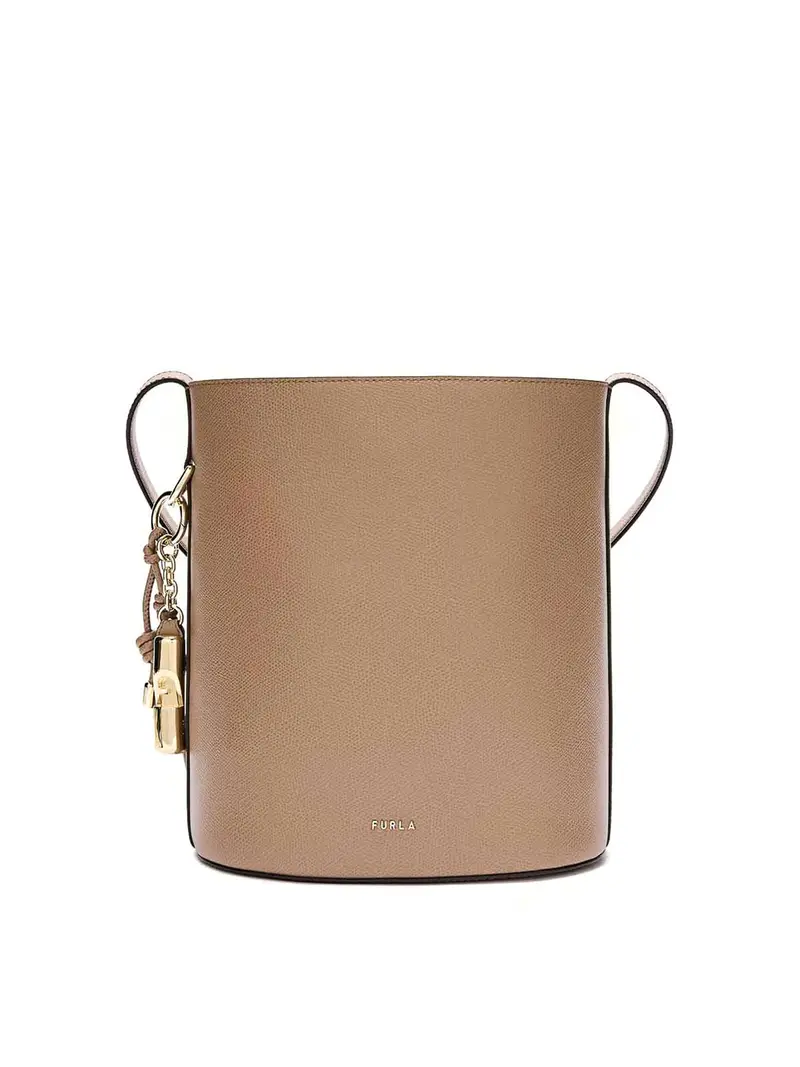 Borsa Secchiello Roxie S In Pelle Cammello