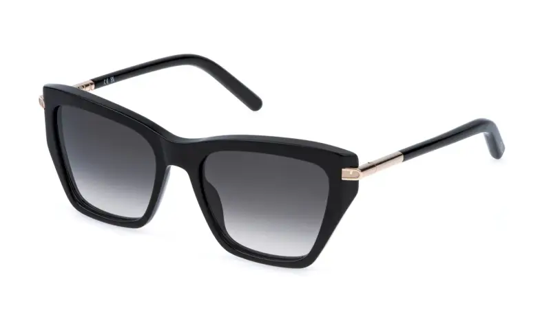 Donna Furla SFU983 700 Occhiali da sole Acetato Nero Fumo Farfalla Normale Sfumato