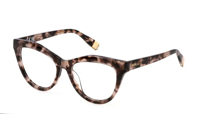 Furla Donna VFU766  0XAP Montature da vista Acetato Marrone  Geometrica