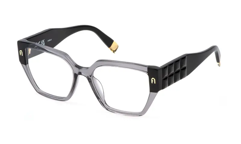 Furla Donna VFU775  09MB Montature da vista Acetato Grigio  Squadrata