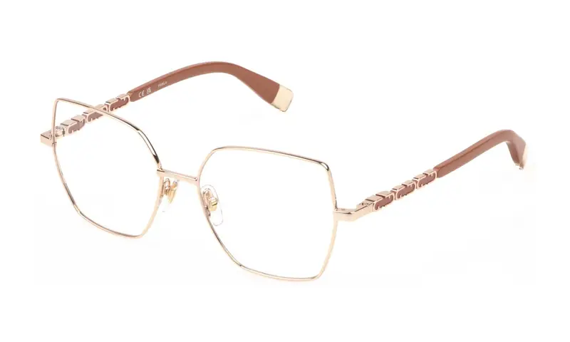 Furla Donna VFU835  300K Montature da vista Metallo Oro  Squadrata