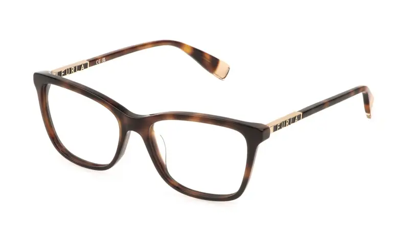 Donna VFU874 0752 Montature da vista Acetato Havana Squadrata