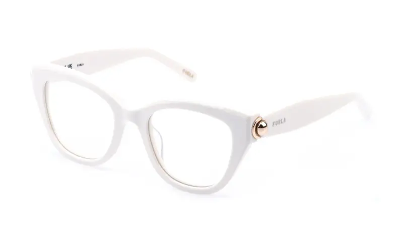 Donna VFU991 03GF Montature da vista Acetato Avorio Farfalla