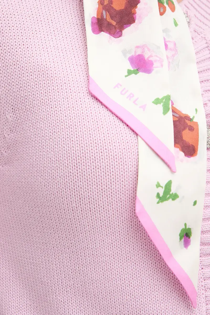 foulard in seta donna colore beige WT00022.BX3856.J9600 miniatura 4