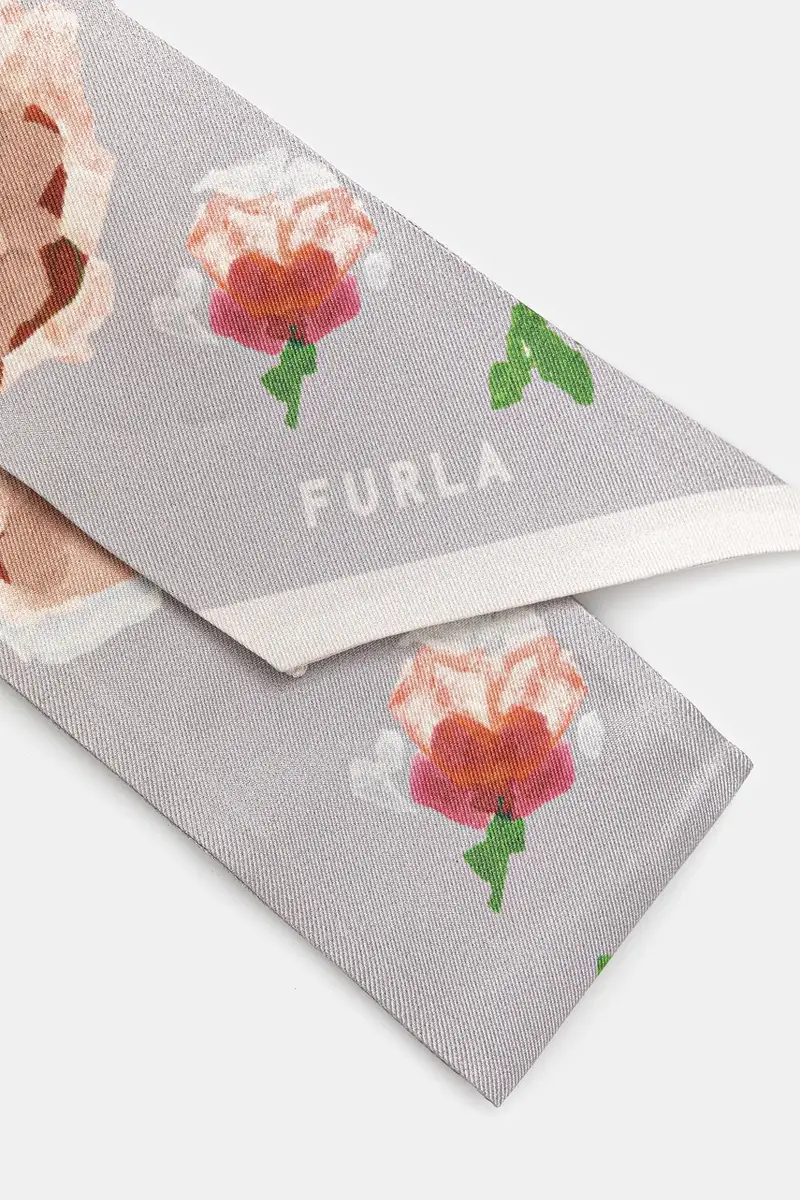 foulard in seta donna colore grigio WT00022.BX3856.3389S miniatura 3