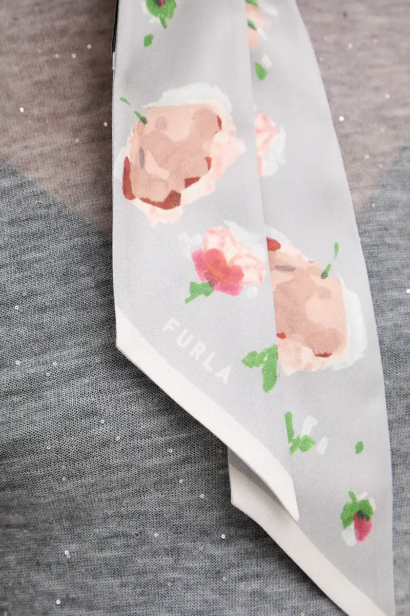 foulard in seta donna colore grigio WT00022.BX3856.3389S miniatura 4