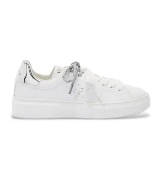 per donna YK77HYP-BX4531 Sneakers Hype bianche (37), Bianco, Basso, Stringhe, Casual Pelle