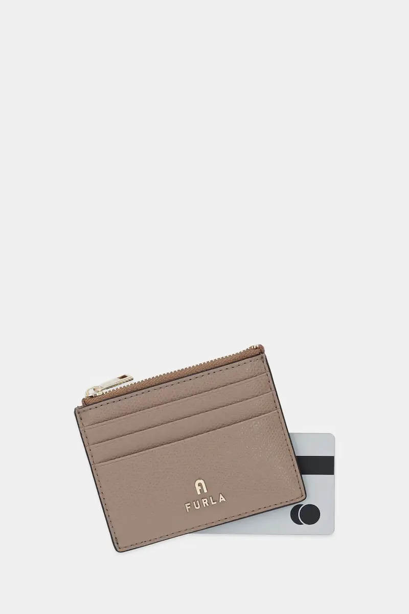 portafoglio in pelle donna colore beige WP00388.ARE000.1257S miniatura 3