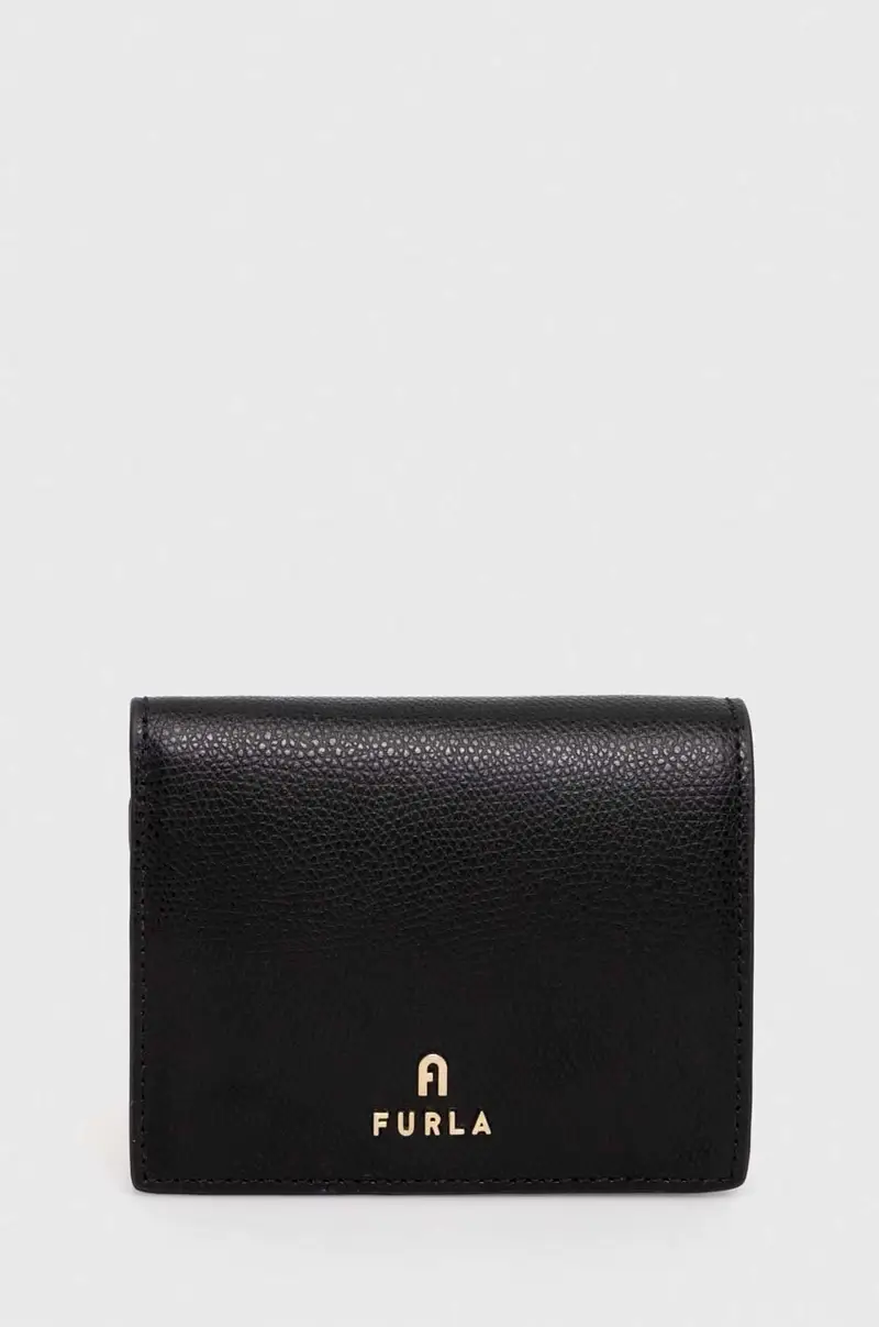 portafoglio in pelle donna Nero