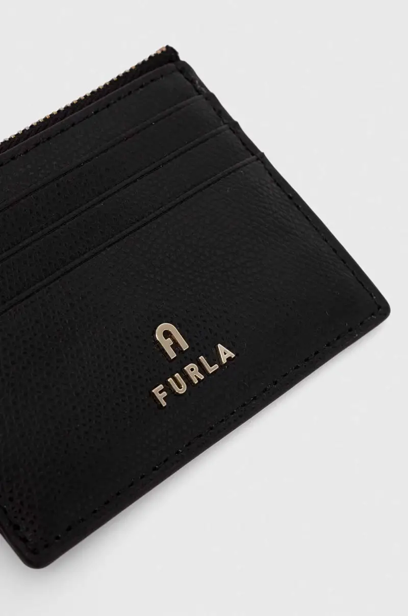 portafoglio in pelle donna Nero miniatura 2