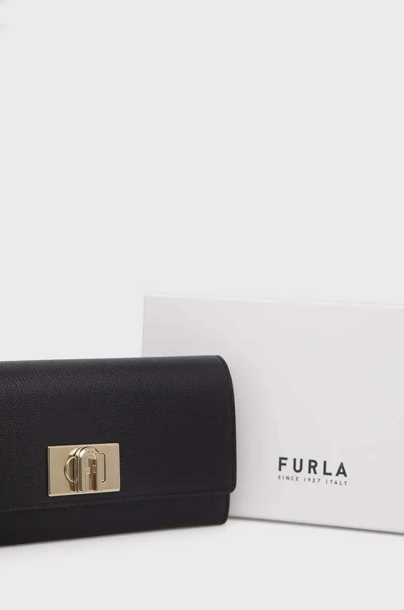 portafoglio in pelle donna Nero miniatura 4