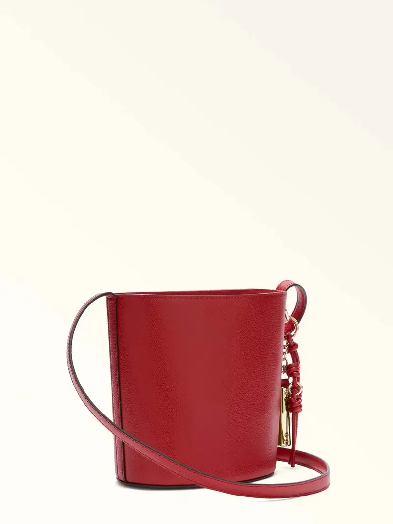 Secchiello Roxie Mini I Pelle Colore Rosso