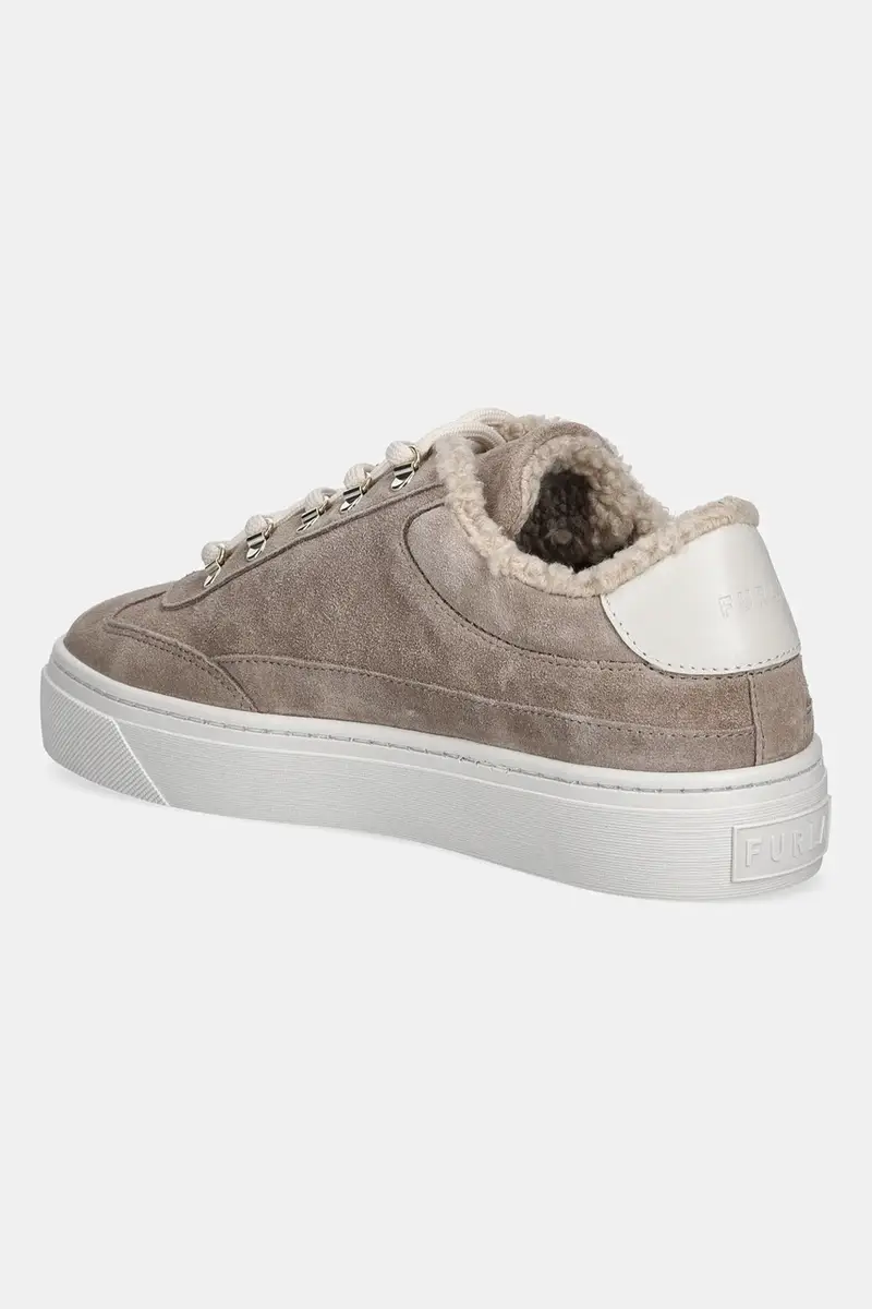 sneakers in camoscio Enjoy Lace-Up Sneaker donna colore beige YK31ENJ BX4212 2534S miniatura 3