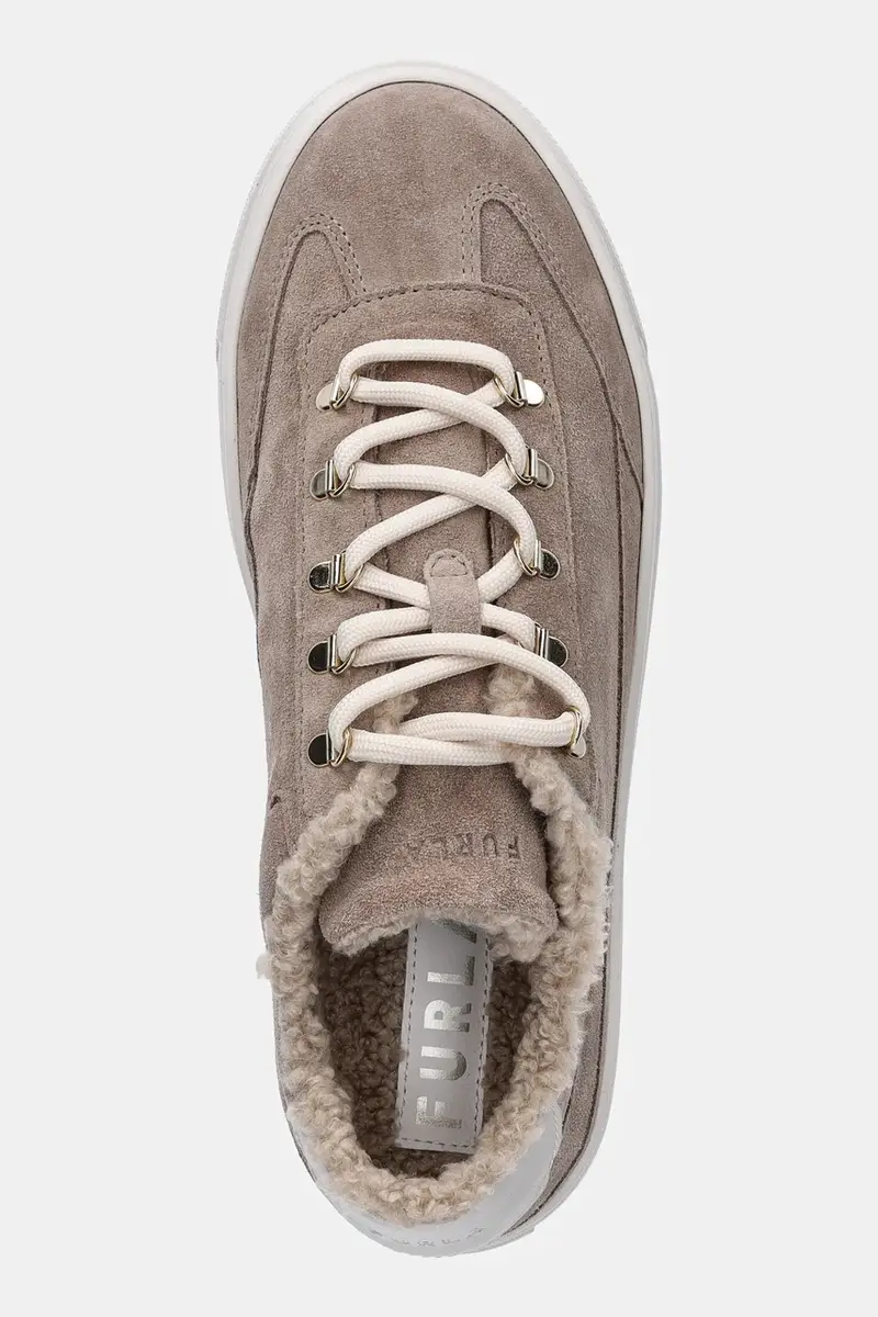 sneakers in camoscio Enjoy Lace-Up Sneaker donna colore beige YK31ENJ BX4212 2534S miniatura 4