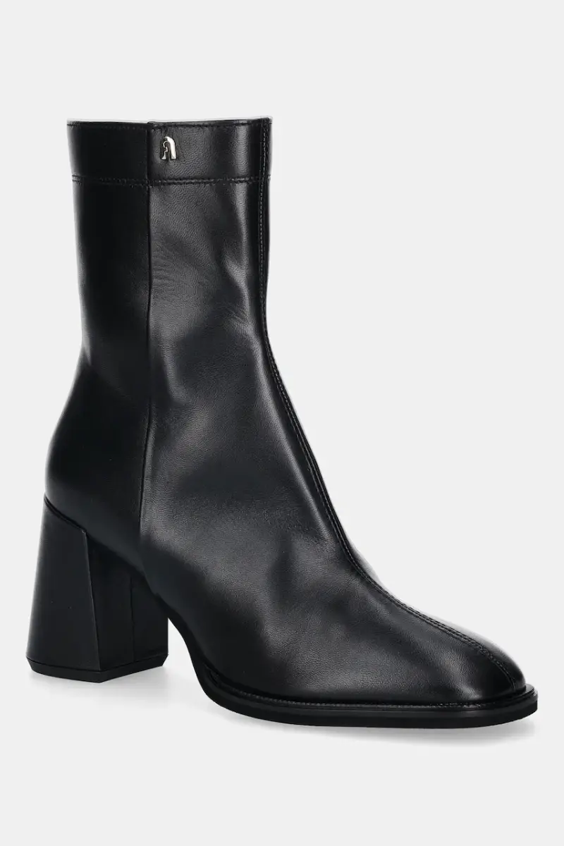 stivaletti alla caviglia in pelle Diamante donna colore nero YK05FUD X30000 O6000