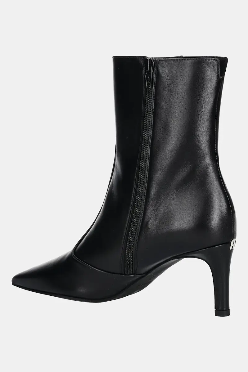 stivaletti alla caviglia in pelle Essential Nero miniatura 3