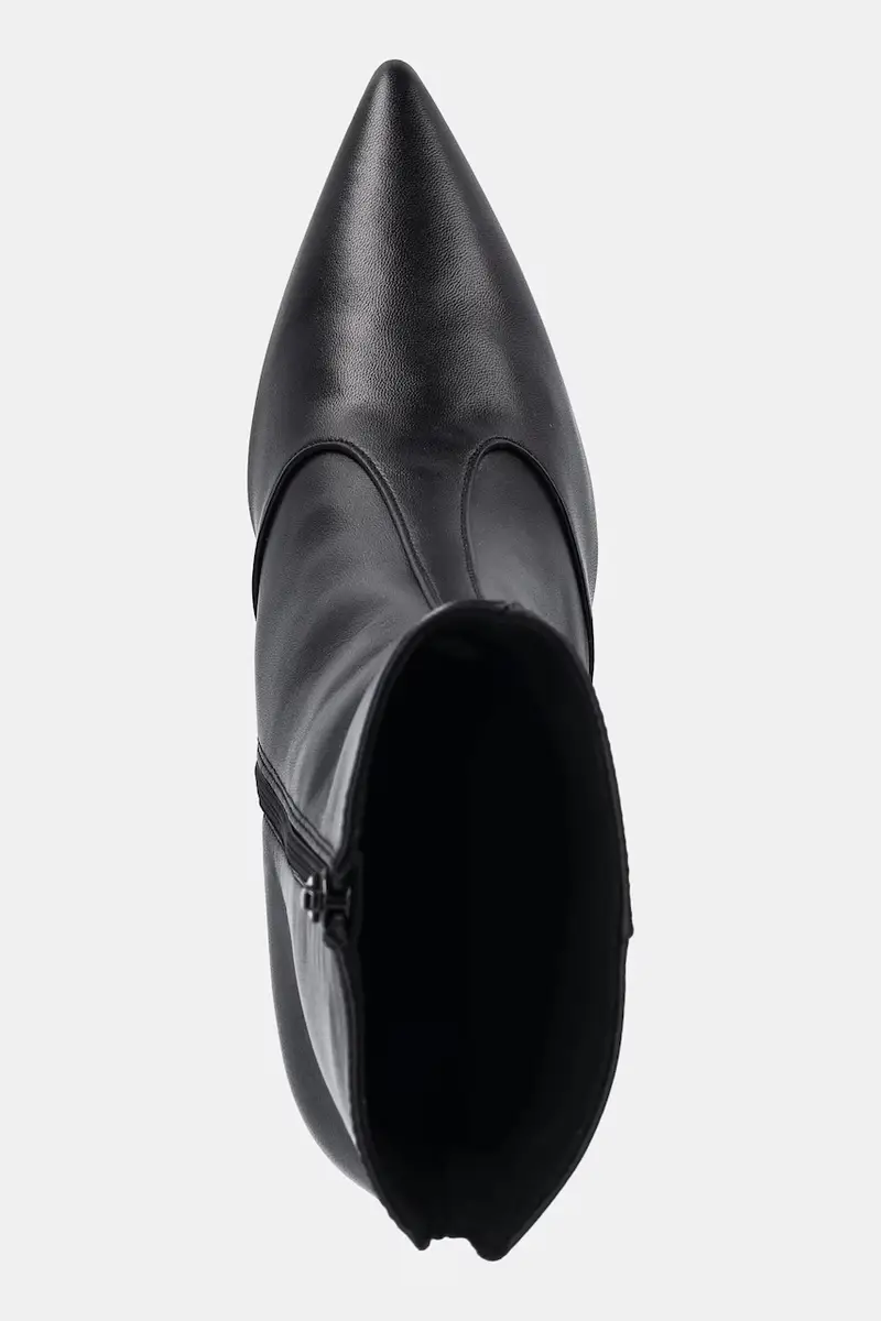 stivaletti alla caviglia in pelle Essential Nero miniatura 4