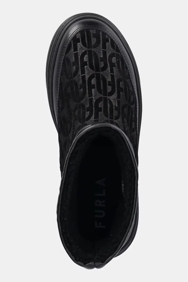 stivali da neve in camoscio Nuage Snow Boot colore nero YK29NUA BX4215 O6000 miniatura 4