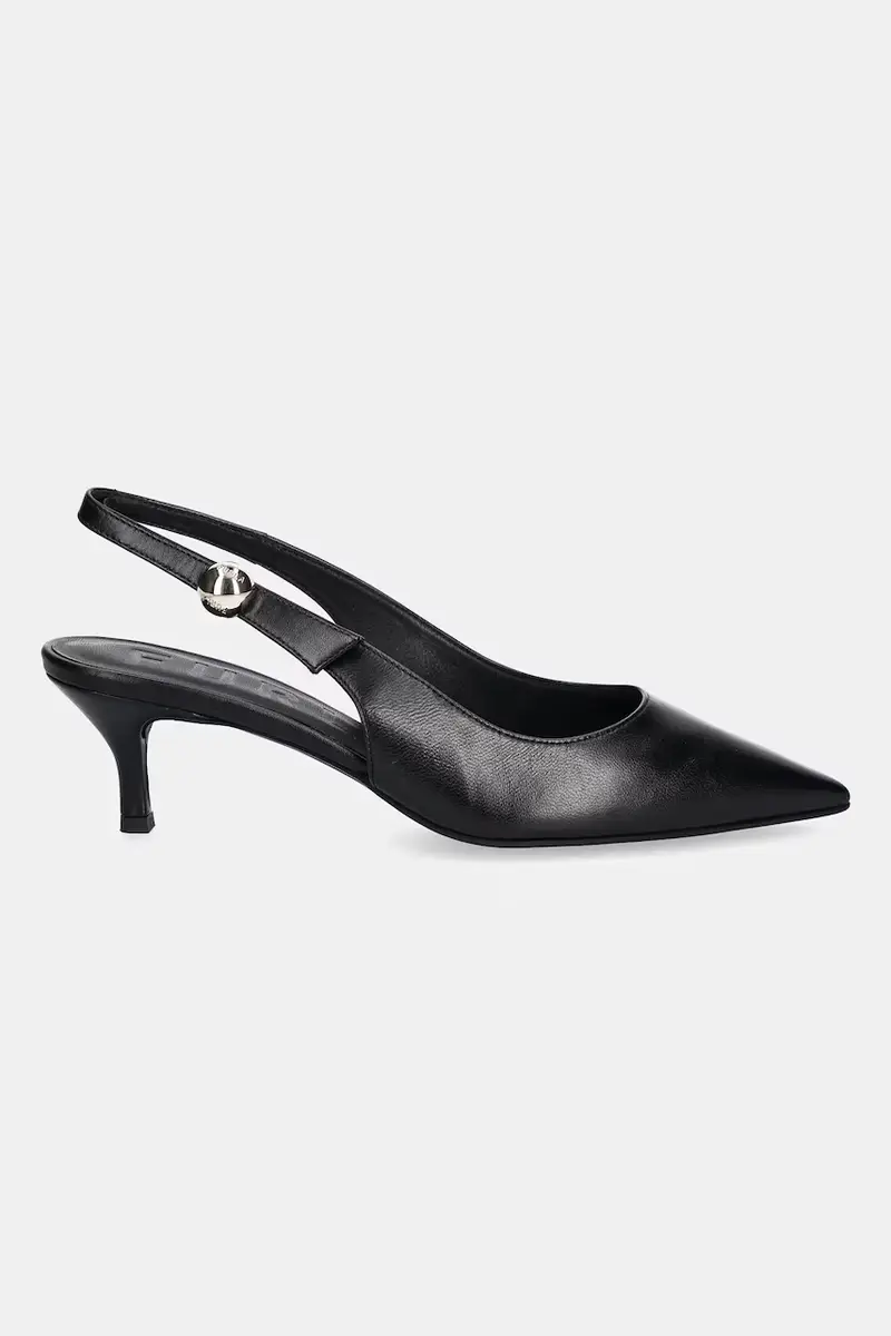 tacchi in pelle Sfera Slingback colore nero YJ07SFE X30000 O6000 miniatura 2