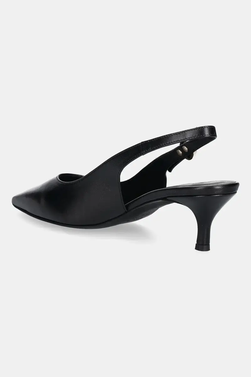tacchi in pelle Sfera Slingback colore nero YJ07SFE X30000 O6000 miniatura 3