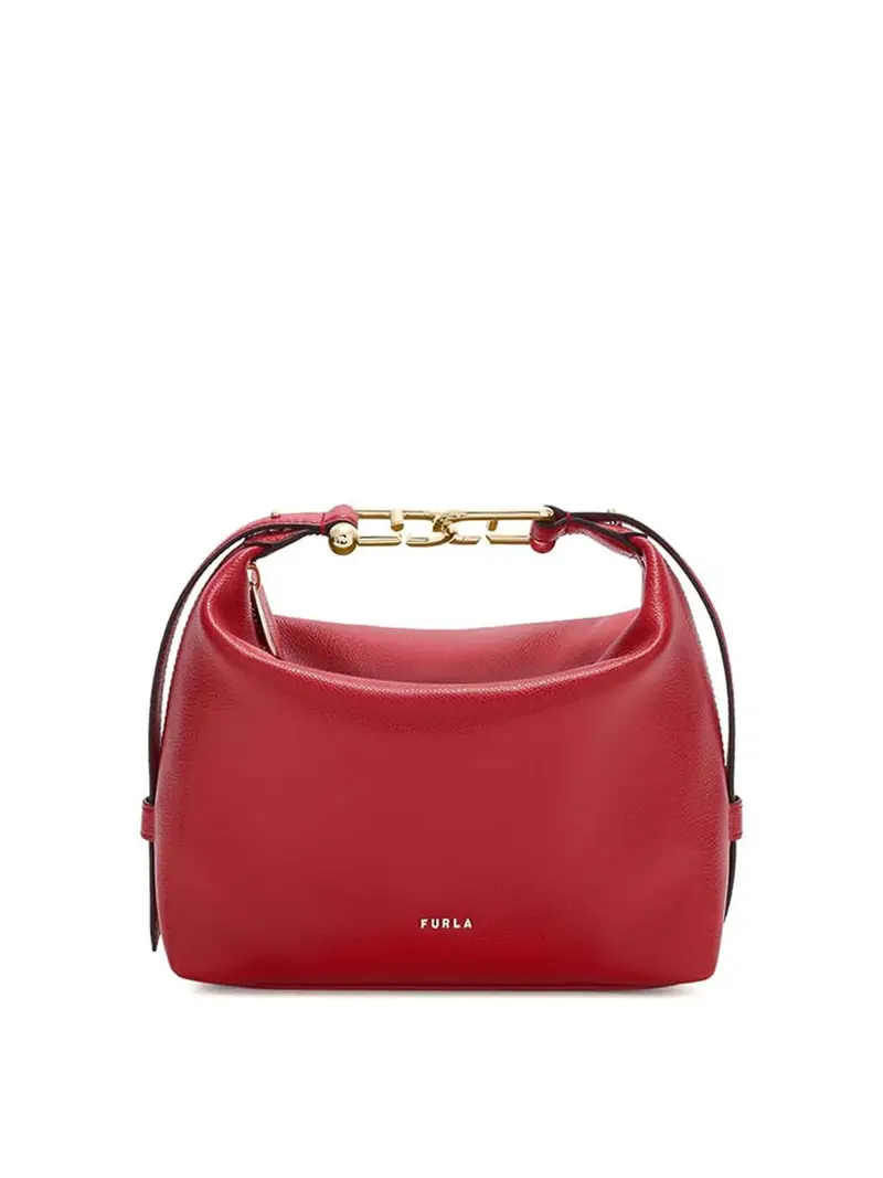 Tonie Mini Hobo In Pelle Colore Rosso