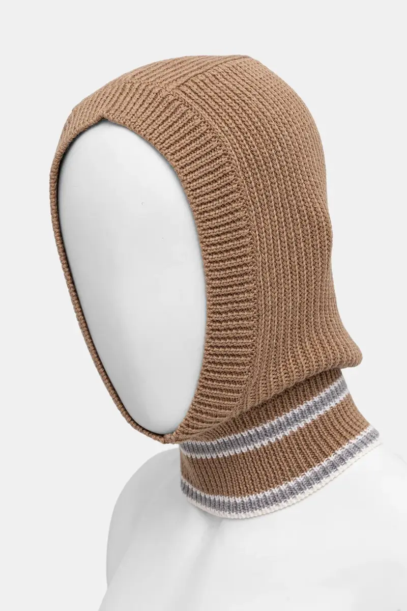 balaclava in lana colore verde I3710 miniatura 3