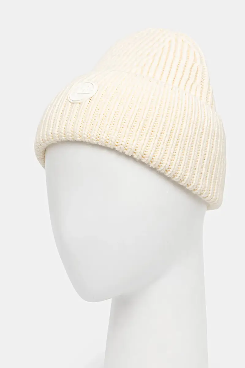 berretto in lana colore beige G3704 miniatura 2