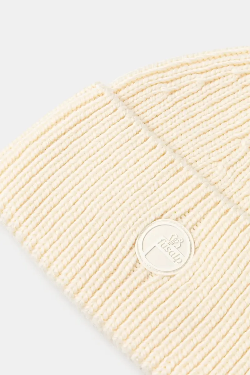 berretto in lana colore beige G3704 miniatura 3