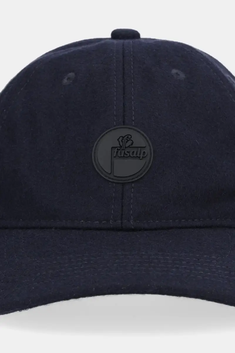 cappello da baseball con lana colore blu navy A3706 miniatura 2