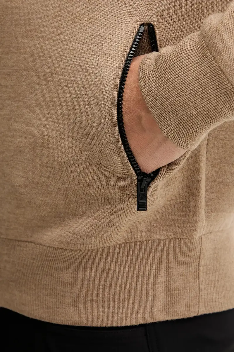 cardigan con lana Mayeul colore beige G2110 miniatura 5