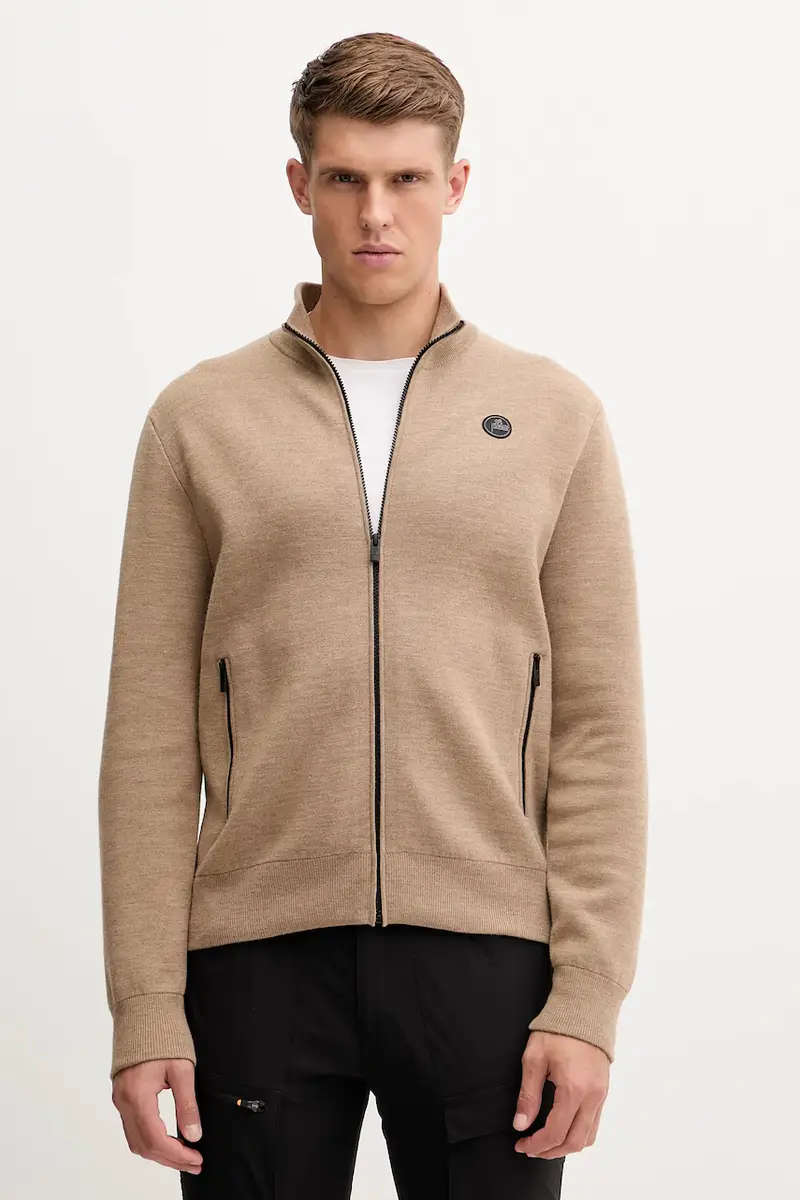 cardigan con lana Mayeul colore beige G2110