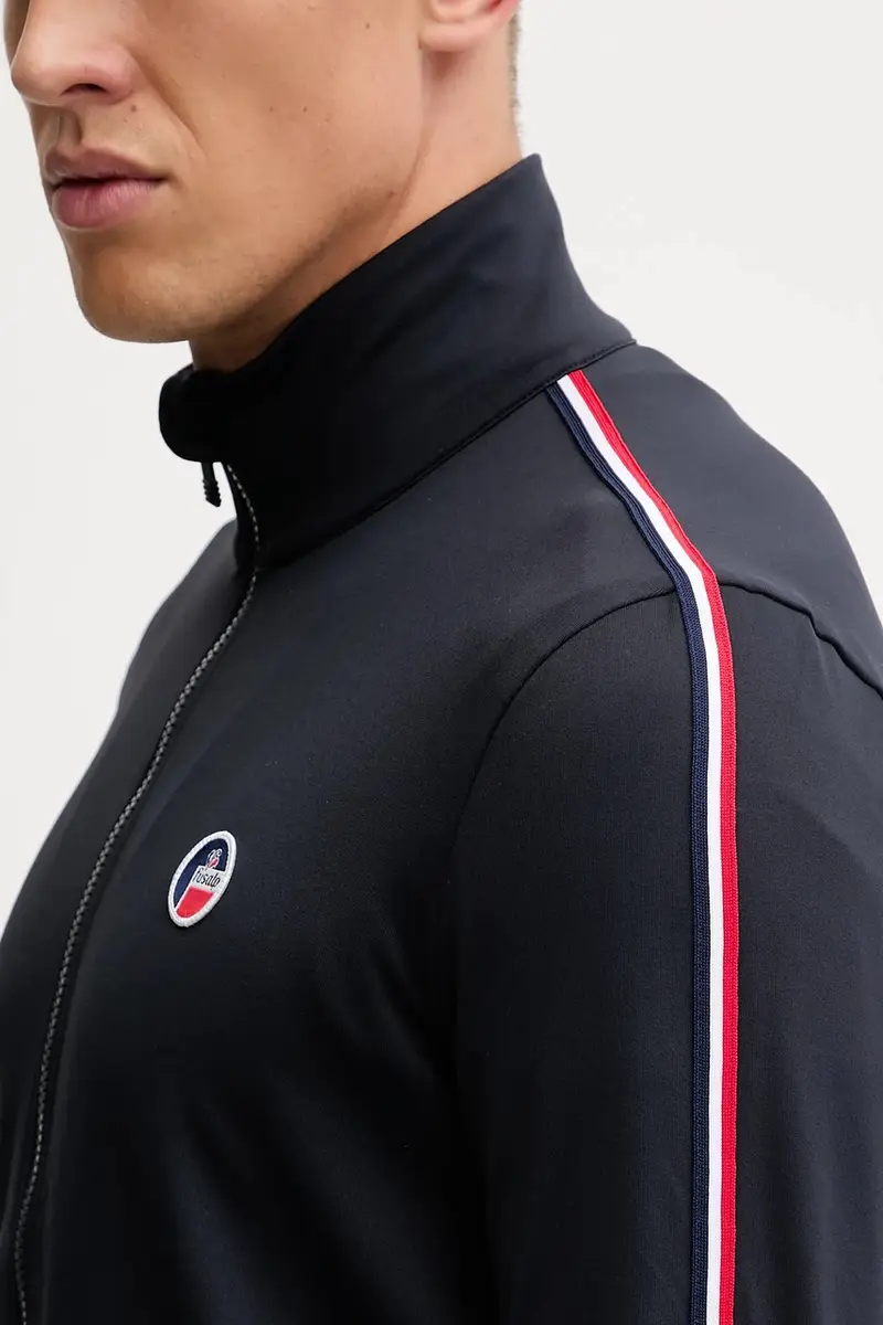 felpa Mariozip uomo colore blu navy con applicazione I2131 miniatura 5