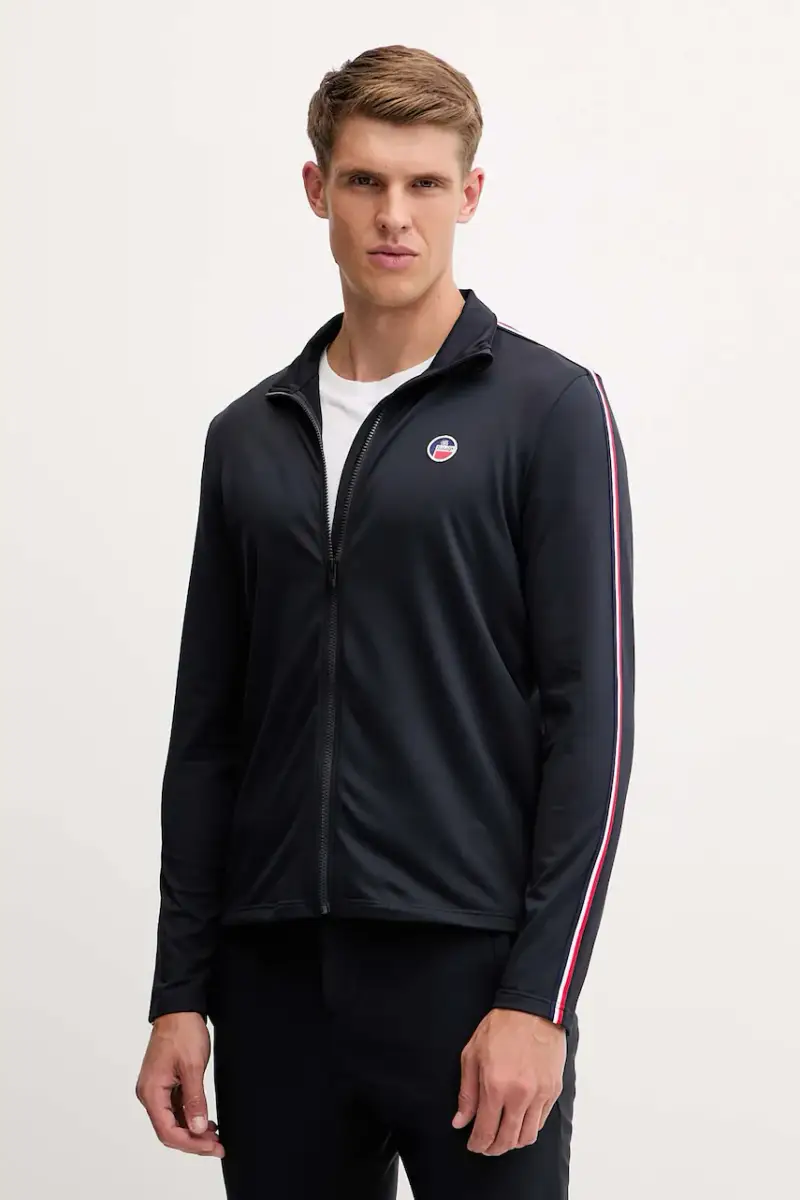 felpa Mariozip uomo colore blu navy con applicazione I2131