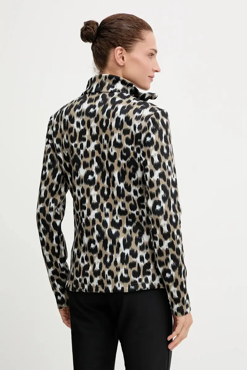 longsleeve funzionale Orion Leopard Verde miniatura 3