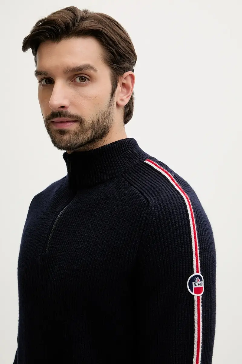 maglione in lana Dorianau Blu navy miniatura 4