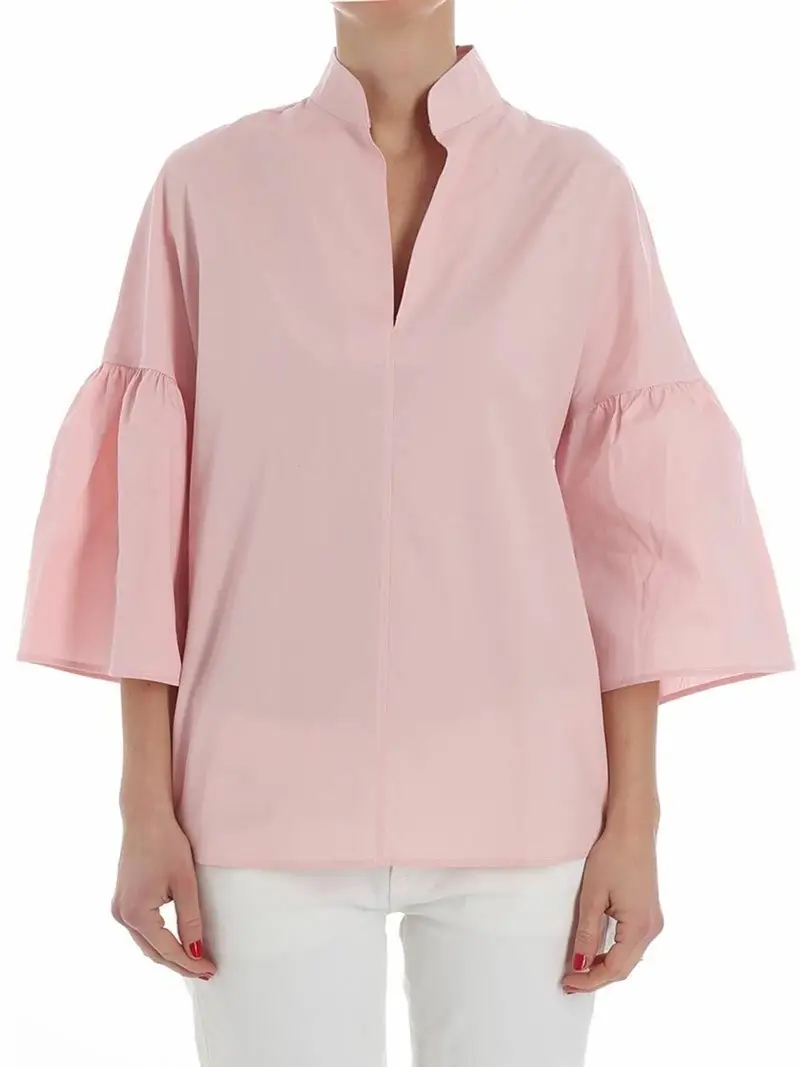 Blusa in cotone rosa