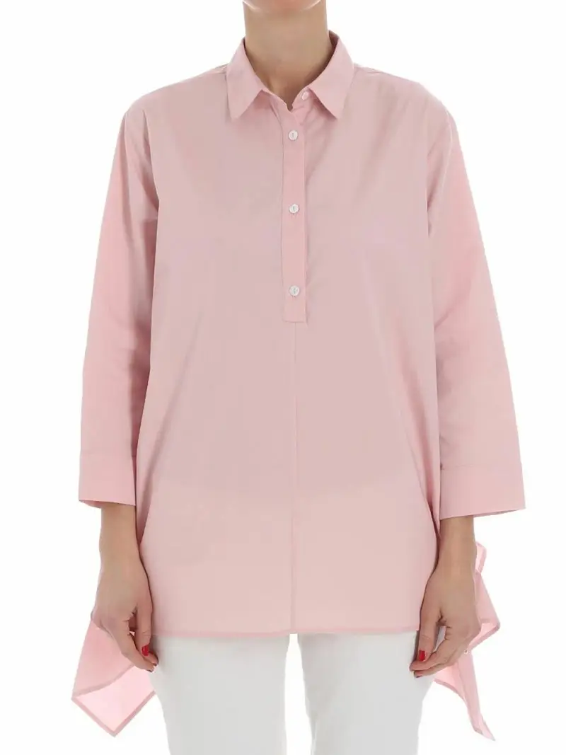Camicia svasata rosa