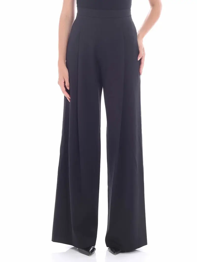Pantalone nero con pinces