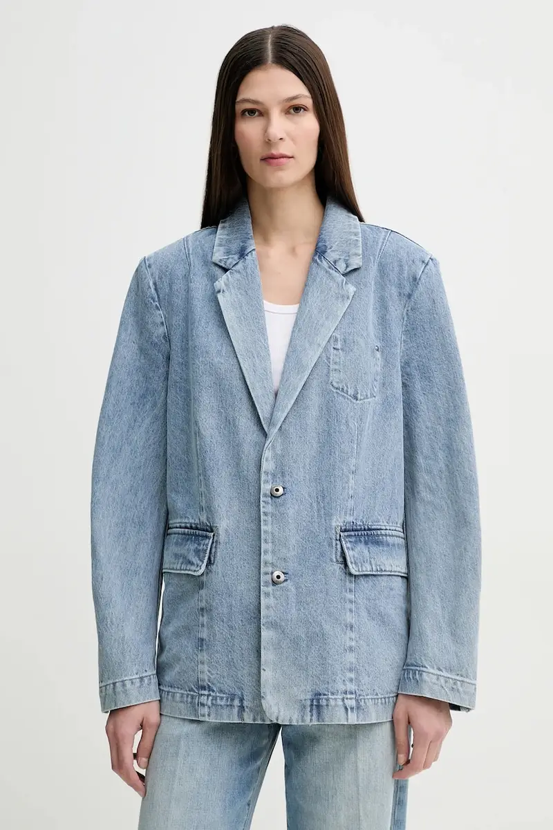 blazer jeans colore blu D26218-D788