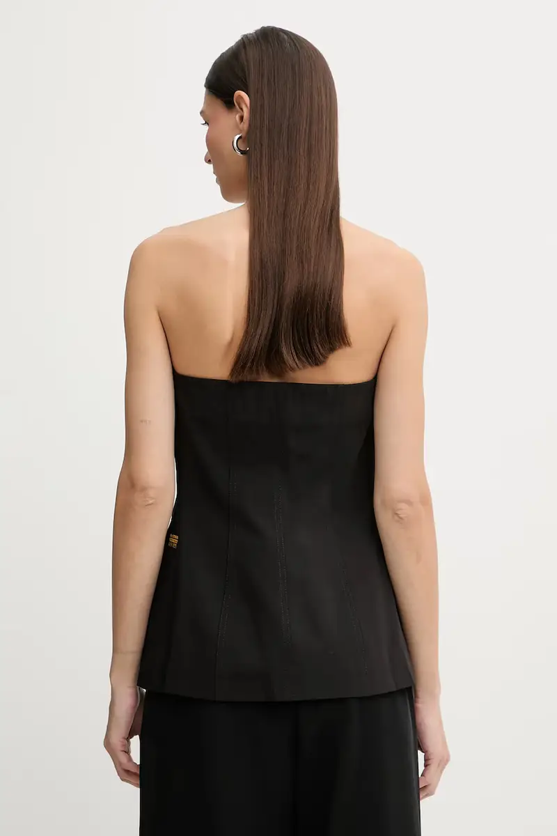 camicetta con aggiunta di lana 0 Cable Nero miniatura 3