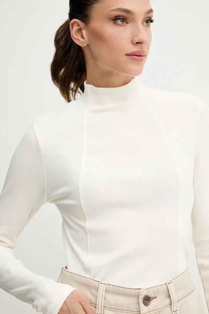 camicia a maniche lunghe 0 colore beige D26905.E136 miniatura 4