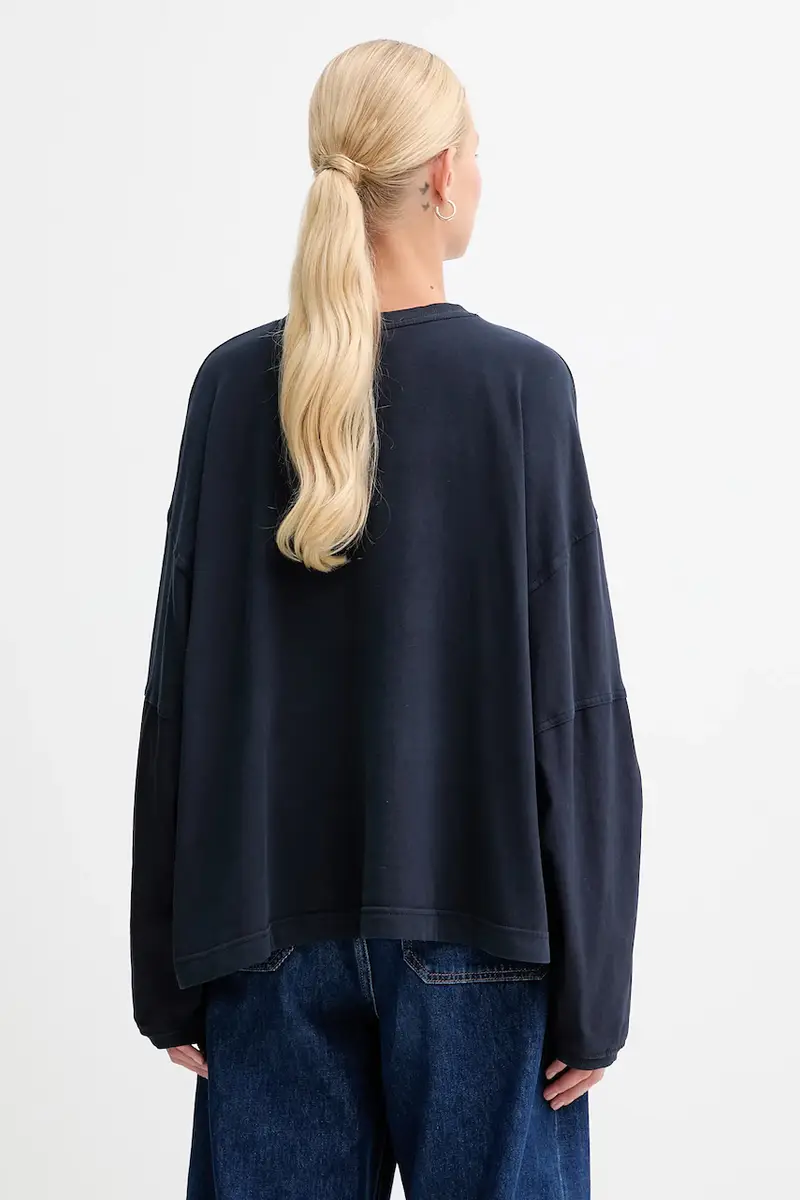 camicia a maniche lunghe colore blu navy D27192.C756 miniatura 3