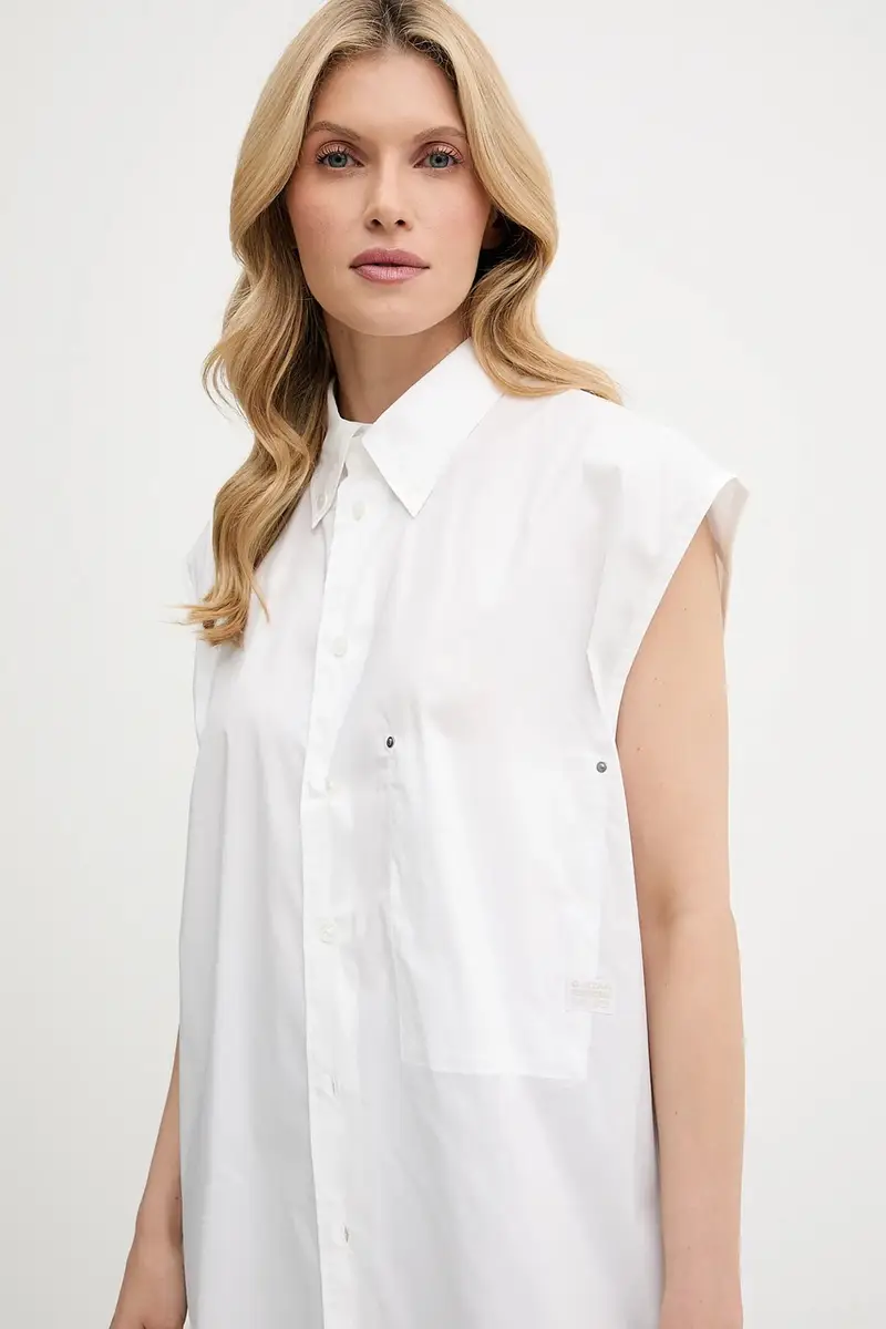 camicia donna colore bianco D26541-D321 miniatura 5