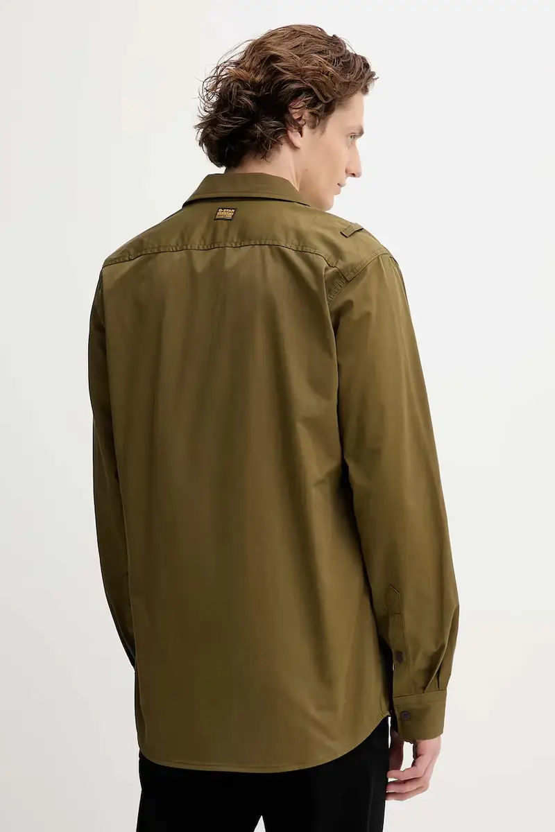 camicia in cotone 0 uomo colore verde D26942.E077 miniatura 3